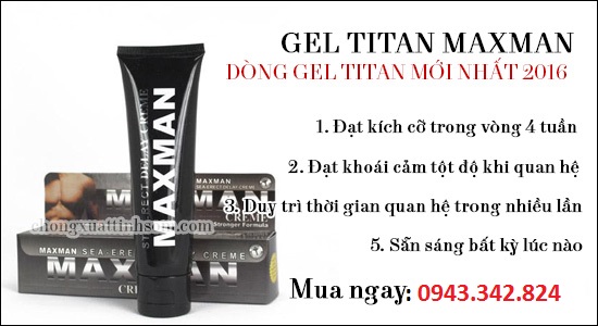 Gel titan tăng kích thước dương vật nam giới Gep titan tăng nhanh kích thước dương vật đàn ông