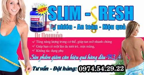 Viên uống giảm cân - giảm mỡ bụng SLIM FRESH vien-uong-giam-can-giam-mo-bung-slim-fresh