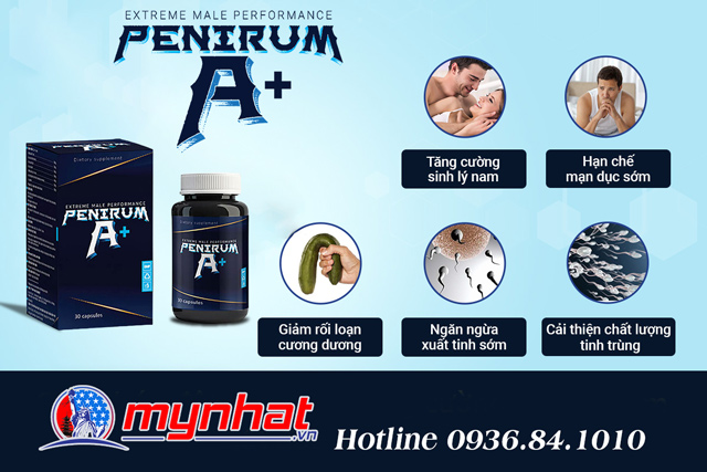 Cải thiện chất lượng tinh trùng với Penirum A+