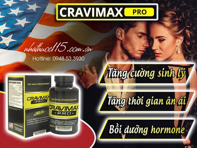 Thuốc bổ thận tráng dương Cravimax Pro